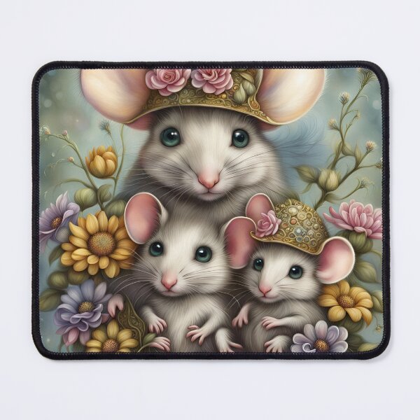 Item preview, Cute Mice Mother and Children designed and sold by Bright-Moonrise.