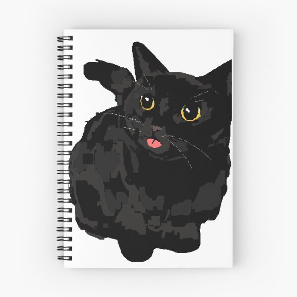 Item preview, Black cat with tongue out pixelart designed and sold by Asutip.