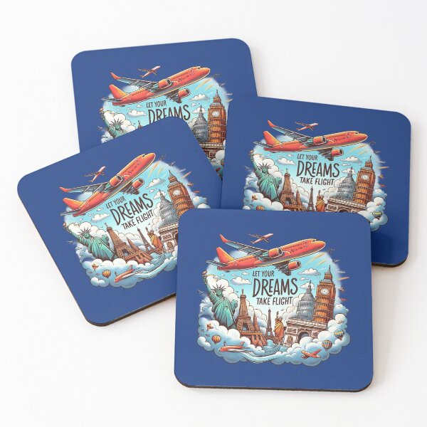 Item preview, LET YOUR DREAMS FLIGHT: A TRAVELER'S ADVENTURE designed and sold by BlueGoldArt.