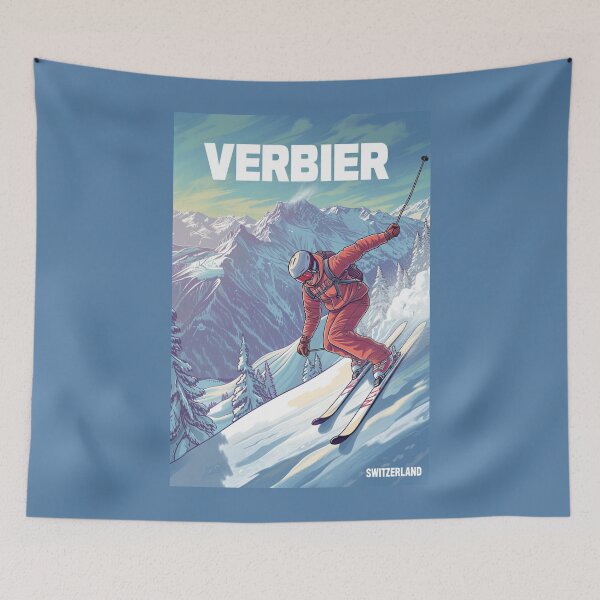Item preview, Verbier Switzerland Ski designed and sold by StudioRedKoala.