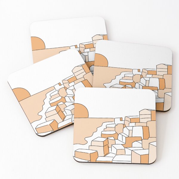 Item preview, Coastal City Landscsape designed and sold by Quillwildheart.