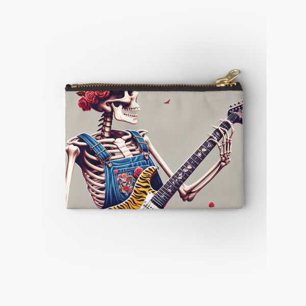 Item preview, Dead Skeleton on Tiger Roses Electric Grateful Guitar designed and sold by HippieFarms11.