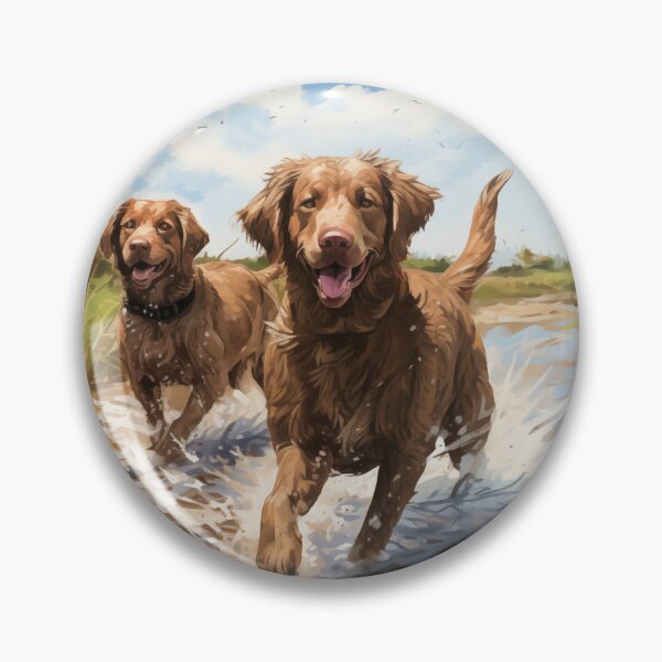 Item preview, Chesapeake Bay Retrievers in a Saltwater Marsh (Design 2) designed and sold by Samuelsboro.