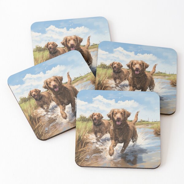 Item preview, Chesapeake Bay Retrievers in a Saltwater Marsh (Design 2) designed and sold by Samuelsboro.