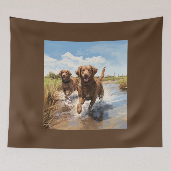 Item preview, Chesapeake Bay Retrievers in a Saltwater Marsh (Design 2) designed and sold by Samuelsboro.