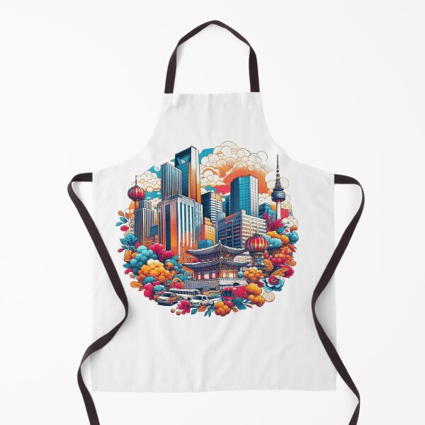 Item preview, the beautiful shapes of Seoul's Bosingak, Nuhak, and Jongno." designed and sold by PaintMeWorld.