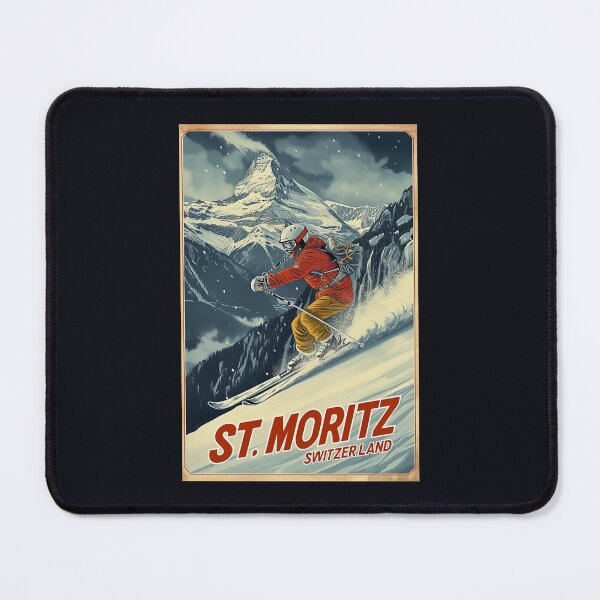 Item preview, St. Moritz Switzerland Ski designed and sold by StudioRedKoala.