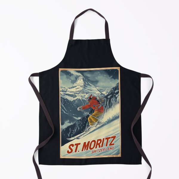 Item preview, St. Moritz Switzerland Ski designed and sold by StudioRedKoala.