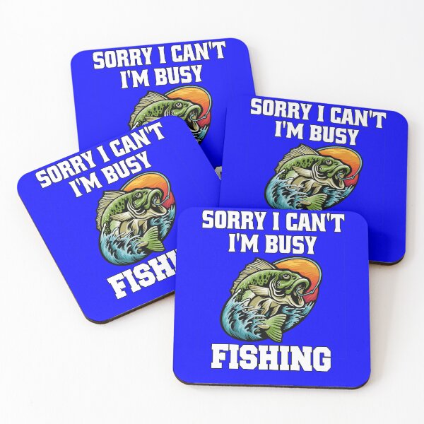 Item preview, Fishing Fisherman Design Sorry I Can’t I’m Busy Fishing designed and sold by fantasticdesign.
