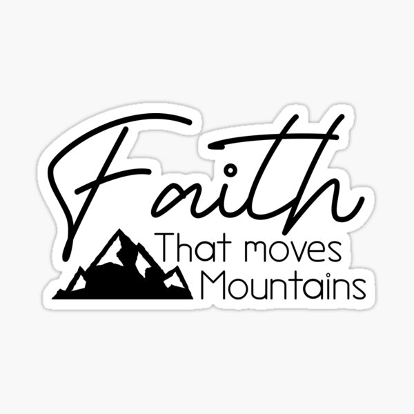 Item preview, Faith That Moves Mountains (Black) designed and sold by AscendTheMount.