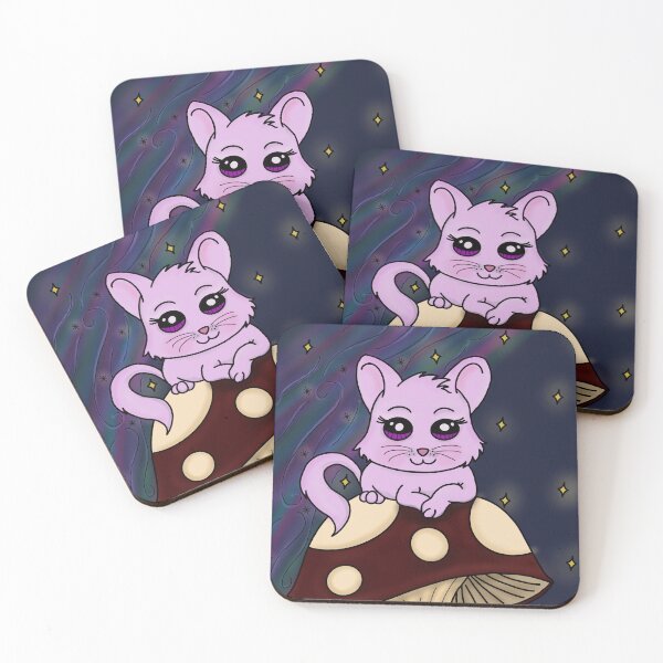 Item preview, Purple Kitty Lounging on Mushroom designed and sold by Chelsea Sylvanus.