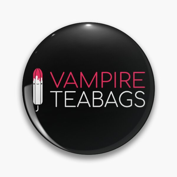 Artikelvorschau, Vampir-Teebeutel-Slogan, niedlicher dunkler Cartoon-Tampon entworfen und verkauft von JessicaAmber.