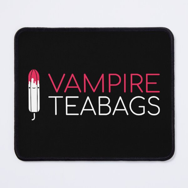 Item preview, Vampire Teabags Slogan Cute Dark Cartoon Tampon  designed and sold by JessicaAmber.