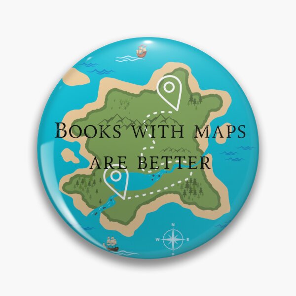 Item preview, Books with maps are better!  designed and sold by Rosiesullie.