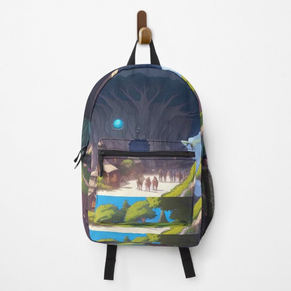 Item preview, Title: “Enchanted Village Nestled Amidst Majestic Nature’s Embrace designed and sold by ArtComixHaven.