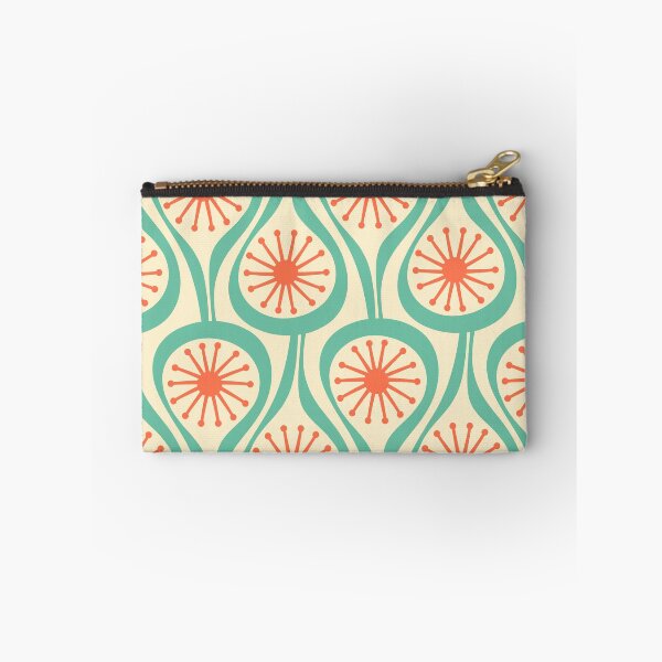 Item preview, Mid Century Modern Atomic Drops Teal Orange Pattern designed and sold by kierkegaard.