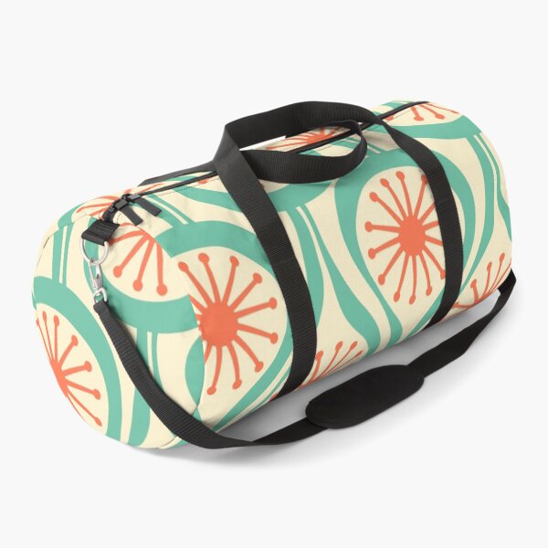 Item preview, Mid Century Modern Atomic Drops Teal Orange Pattern designed and sold by kierkegaard.