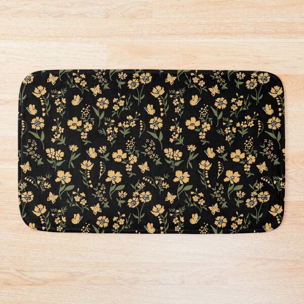Item preview, Minimalist garden in yellow with black background designed and sold by Silviaclara.