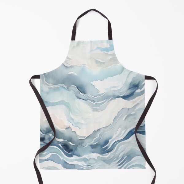 Item preview, Blue Waves and Splashes of Ocean or Sea Water Abstract Watercolor designed and sold by MeowcuryRising.