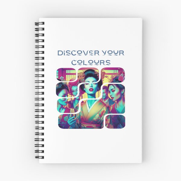Item preview, Discover your colours, geisha abstract artpiece,  designed and sold by Coolparrotgirl.