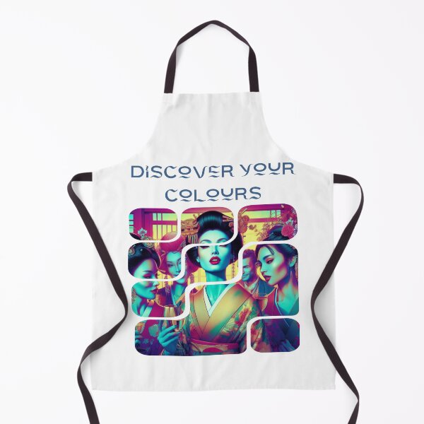 Item preview, Discover your colours, geisha abstract artpiece, designed and sold by Coolparrotgirl.