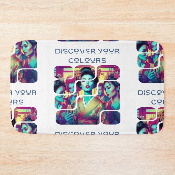 Item preview, Discover your colours, geisha abstract artpiece,  designed and sold by Coolparrotgirl.