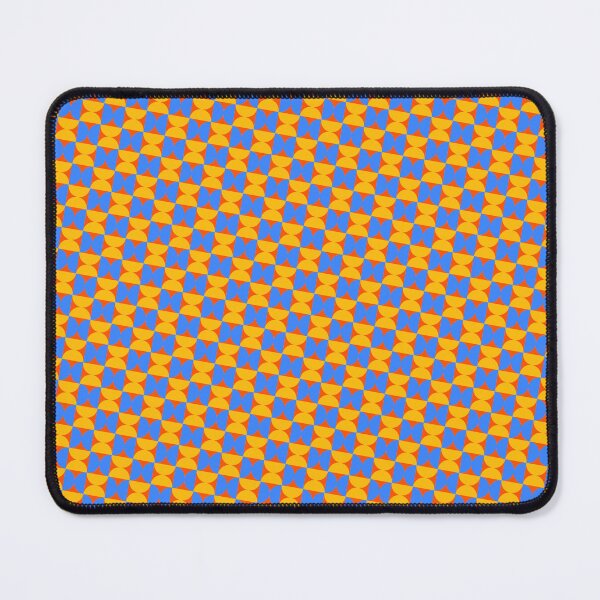 Item preview, Blue & Yellow Semicircle Orange Background Geometry Inifinity Pattern designed and sold by Alchemy-A-La-G.