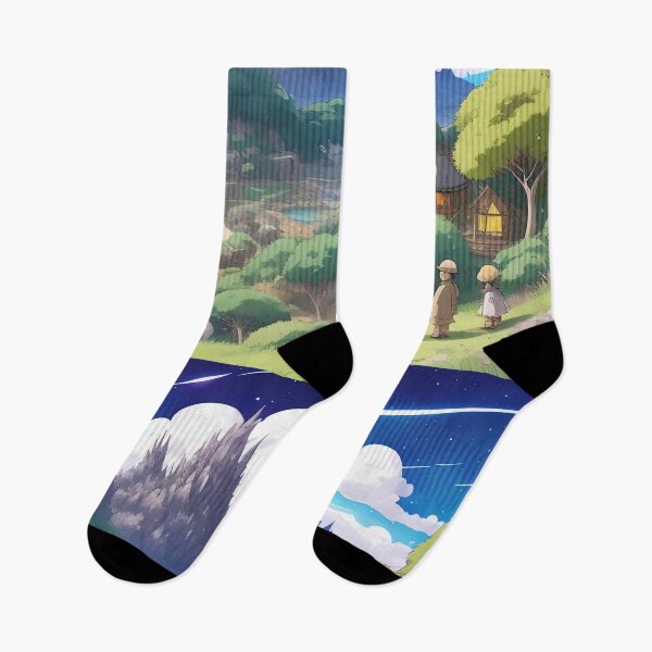Item preview, Enchanted Village Nestled Amidst Majestic Nature’s Embrace designed and sold by ArtComixHaven.
