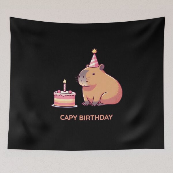 Item preview, Capybirthday, Capy Birthday! Cute Capybara  designed and sold by These_Prints.