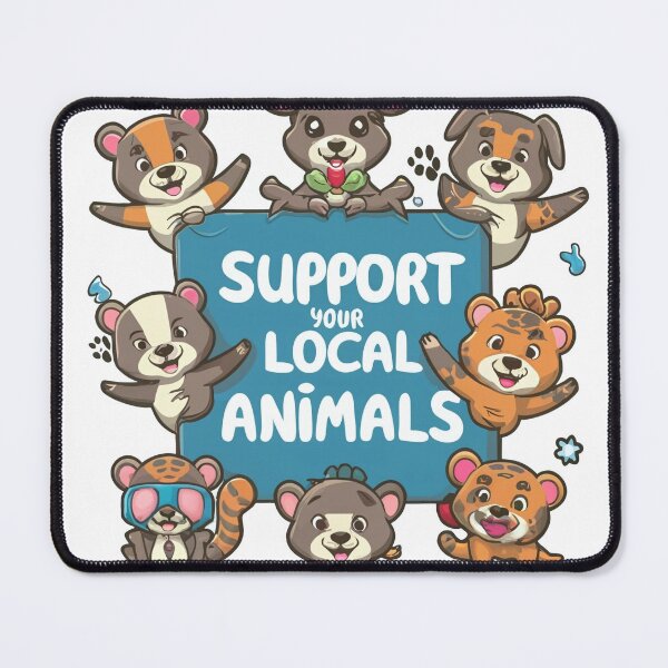 Item preview, Support Your Local Wildlife - Unique Animal-Themed Artwork designed and sold by itsbyshawn.