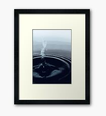Water Droplet Screen Framed Print
