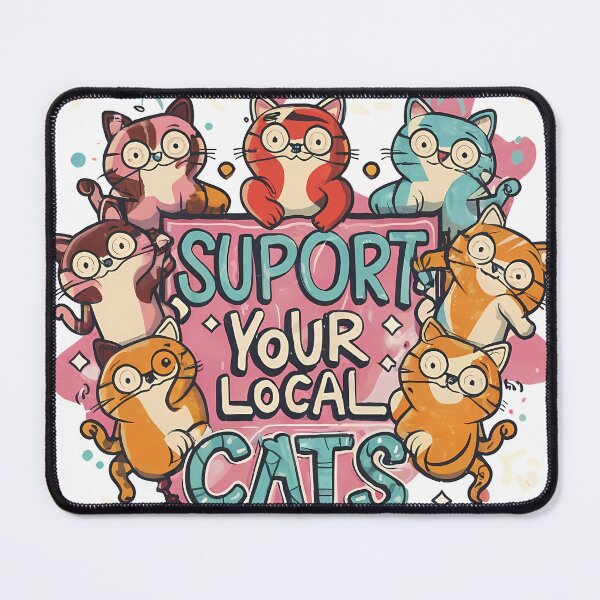 Item preview, Embrace Feline Friends - Support Local Cats Through Art designed and sold by itsbyshawn.