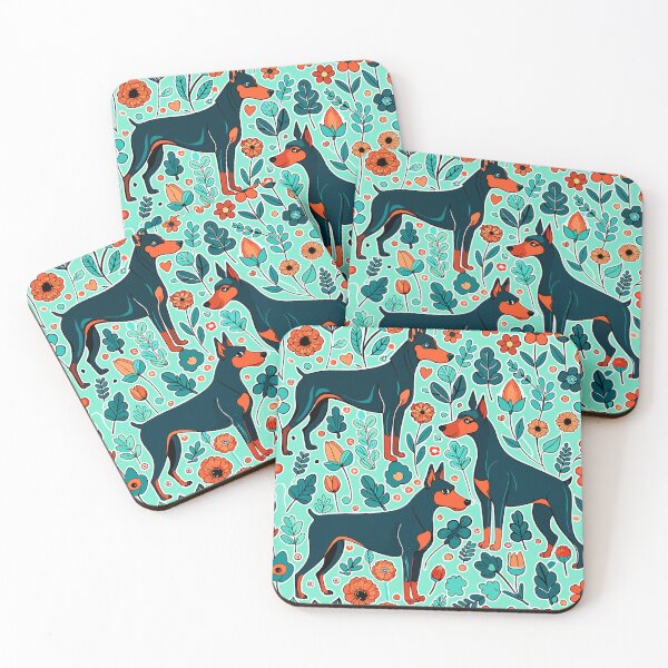 Item preview, Love is in the Air: Transform Your Mini Doberman's Space with Seamless Springtime Wallpaper Patterns designed and sold by Rosa Elena Albornoz Mendez.