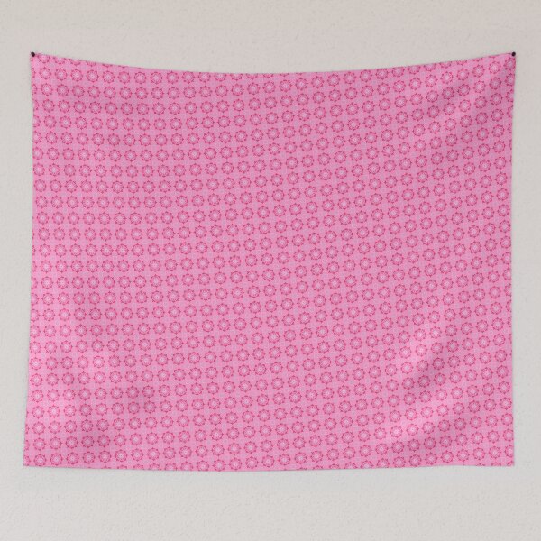 Item preview, Pink & White Circle Flower Octagram Geometry Infinity Pattern designed and sold by Alchemy-A-La-G.