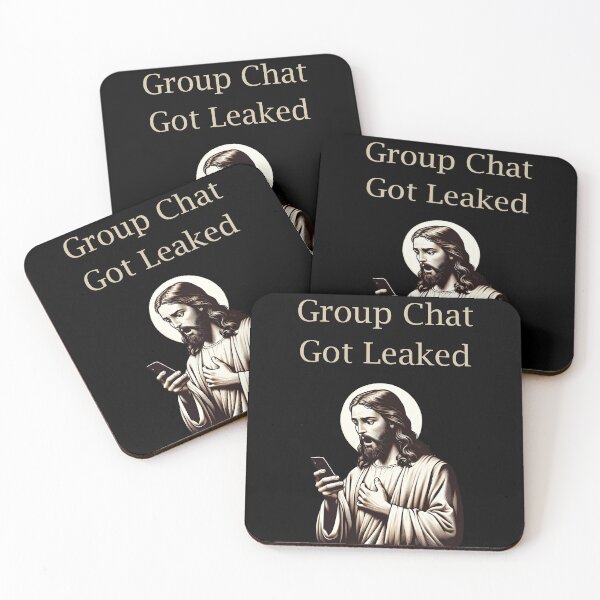 Item preview, Group Chat Got Leaked Shocked Jesus designed and sold by These_Prints.