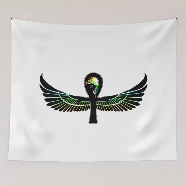 Item preview, winged ankh cross designed and sold by UZRWRLD .