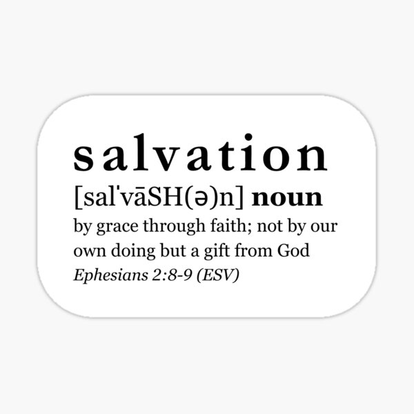 Item preview, Definition - Salvation designed and sold by bythelight.