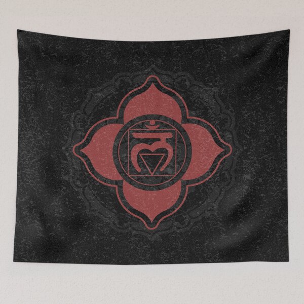 Item preview, Root Chakra Mandala - Coal + Ruby designed and sold by Irene Estelle.
