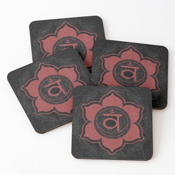 Item preview, Sacral Chakra Mandala - Coal + Ruby designed and sold by Irene Estelle.