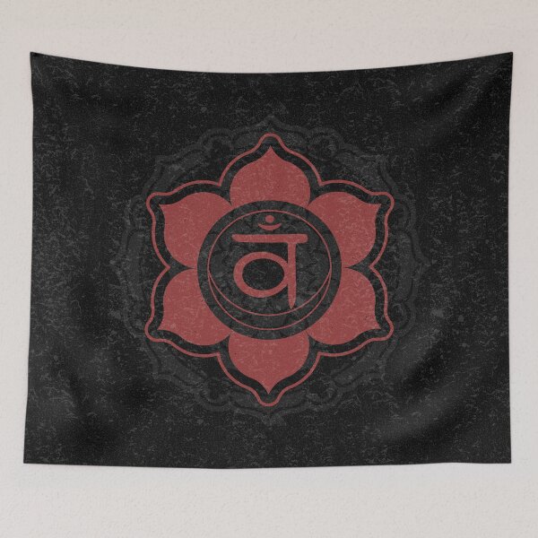 Item preview, Sacral Chakra Mandala - Coal + Ruby designed and sold by Irene Estelle.