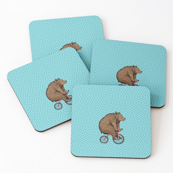 Item preview, Grizzly Bear Bicycle Rider designed and sold by Corinne Alexa Jackson.