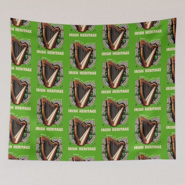 Item preview, St Patricks Day Patricks Irish Harp Tee designed and sold by Jungle Hub.