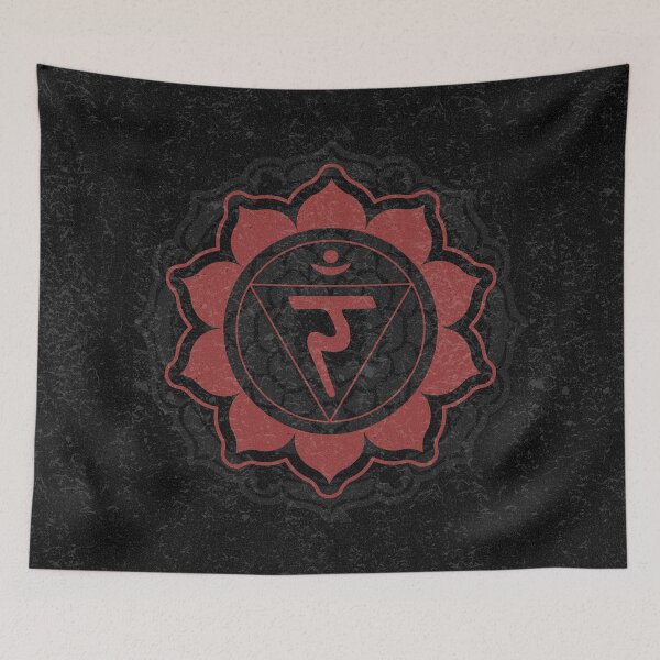 Item preview, Solar Plexus Chakra Mandala - Coal + Ruby designed and sold by Irene Estelle.