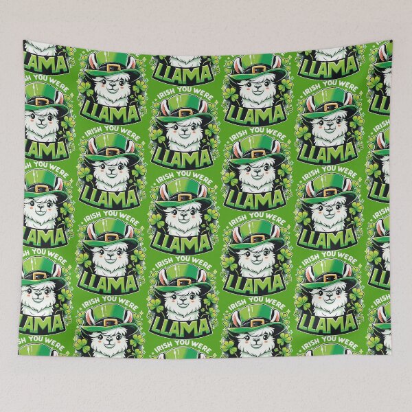 Item preview, St Patricks Day Llama Patricks Llama Tee designed and sold by Jungle Hub.