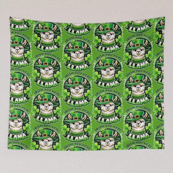 Item preview, St Patricks Day Llama Patricks Llama Tee designed and sold by Jungle Hub.