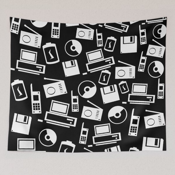 Item preview, 1988 Old School Tech (white on black) designed and sold by Sparkleweather.