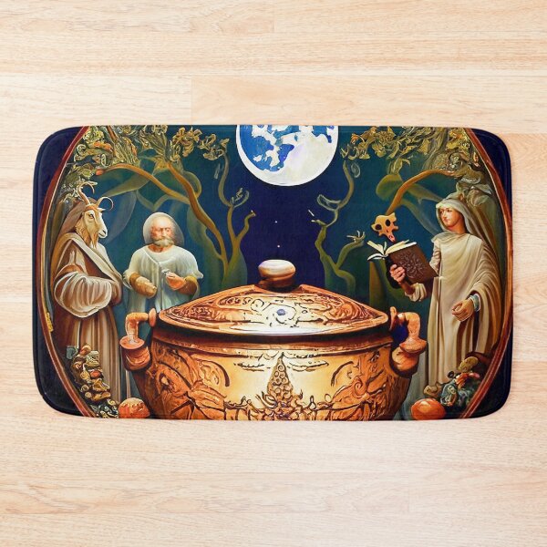 Item preview, The Tapestry Series: Pan & Apostles With The Book of Necromancy designed and sold by Jesse Veils.