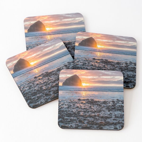 Item preview, Haystack Rock, Cape Kiwanda, Pacific City at Sunset designed and sold by Belinda Greb Photography.