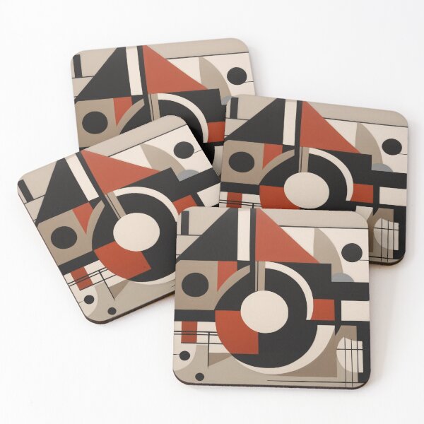 Item preview, Rhythmic Abstract Geometric Forms designed and sold by DeMuurdecoratie.