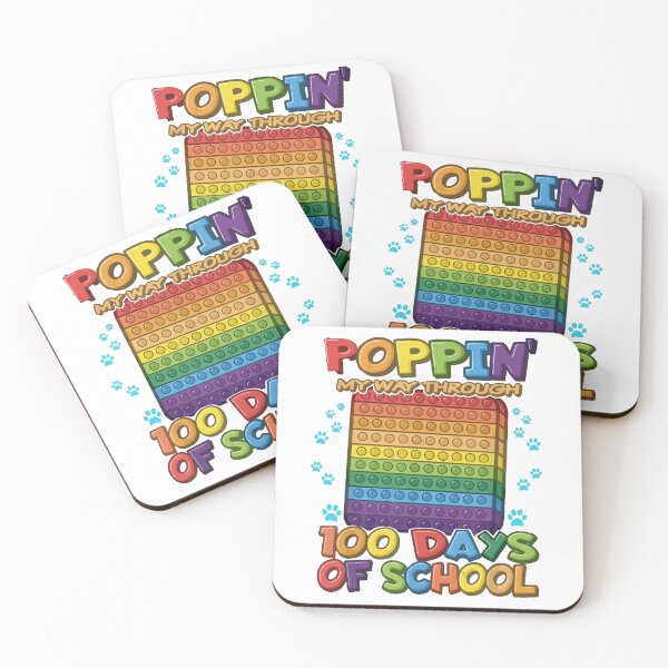 Item preview, Poppin My Way Through 100 Days Of School cat paw designed and sold by imadesign.